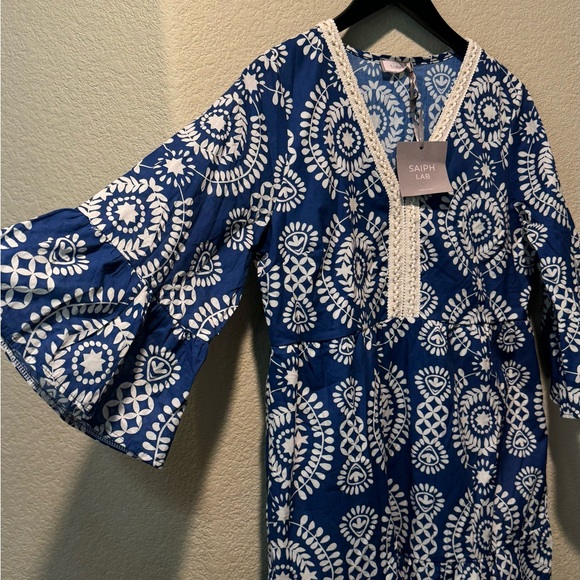 SAIPH LAB white and blue dress size M - Picture 2 of 13